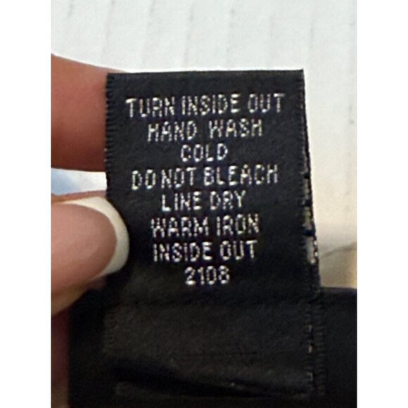 RAFAELLA Beige Embroidered Beaded Blouse100% Linen V-Neck Tiny Flaw Size 14 - Picture 7 of 16